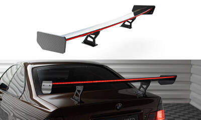 Carbon Spoiler With Internal Brackets Uprights + LED BMW 3 Coupe E46